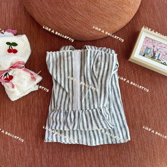 Reformation Tagliatelle Linen Dress - Harbor Stripe - Picture 9 of 11